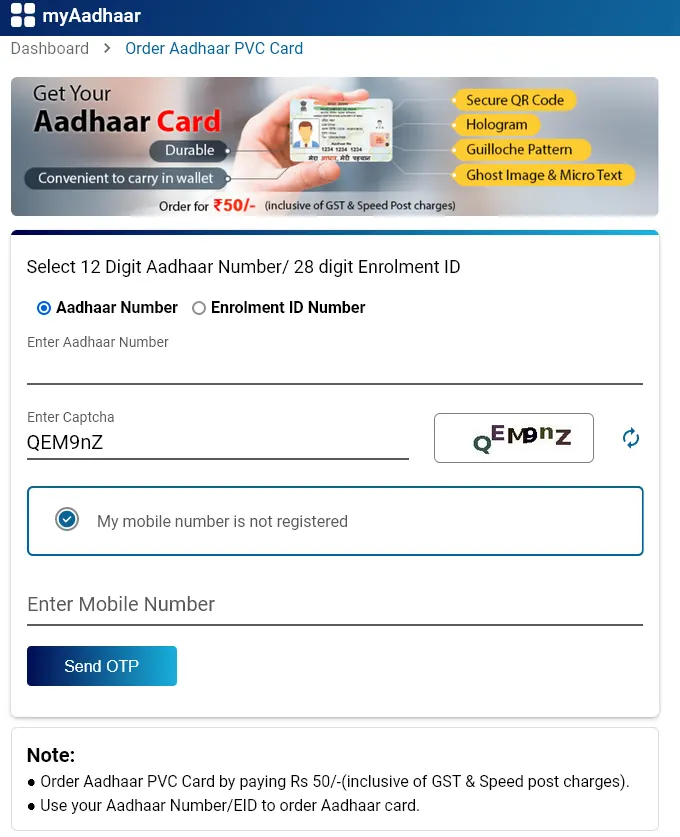 My Mobile Number is not Registered